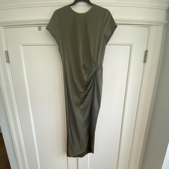 something navy green dress